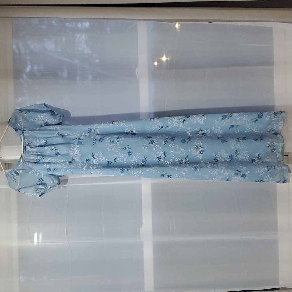 Blue Floral Dress